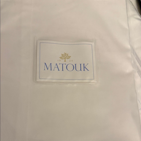 Matouk Classic White King Pillow Cases - Picture 2 of 3